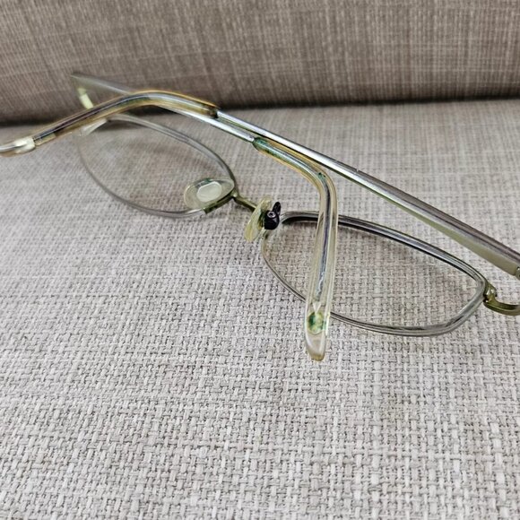 Nine West Vintage Glasses/Eyeglasses Frame Purple/Gold Tone Half Rim Frame - Picture 6 of 12